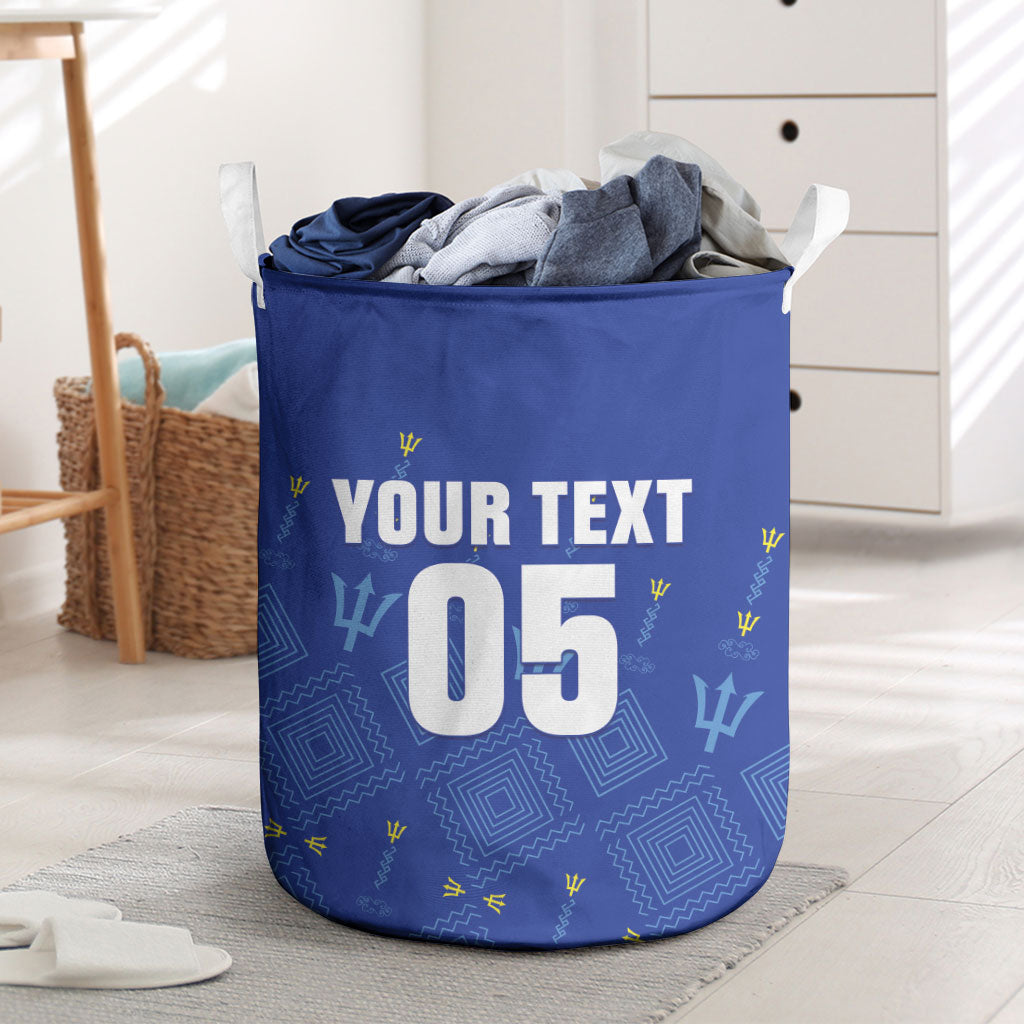 Custom Barbados 2026 Cricket Laundry Basket Tridents Rise