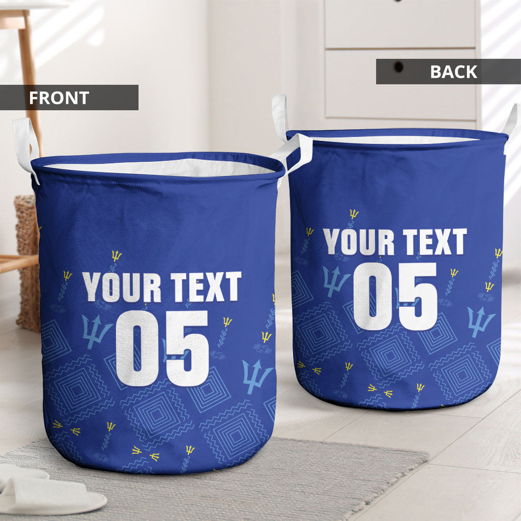 Custom Barbados 2026 Cricket Laundry Basket Tridents Rise