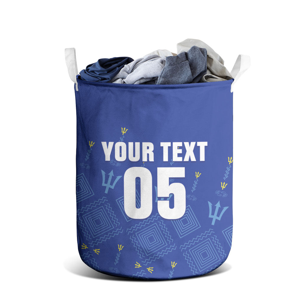 Custom Barbados 2026 Cricket Laundry Basket Tridents Rise