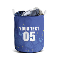 Custom Barbados 2026 Cricket Laundry Basket Tridents Rise