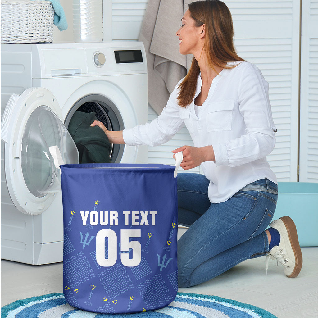 Custom Barbados 2026 Cricket Laundry Basket Tridents Rise