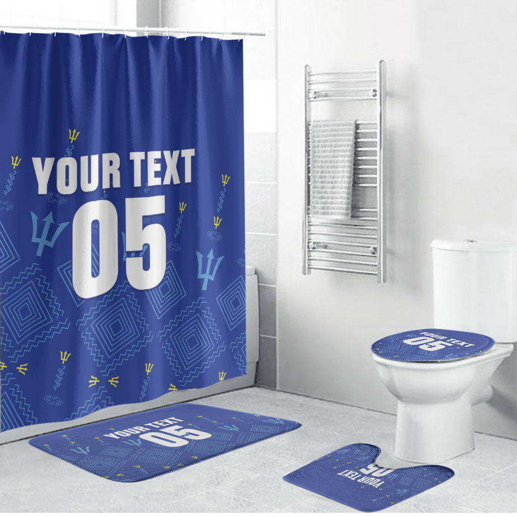 Custom Barbados 2026 Cricket Bathroom Set Tridents Rise
