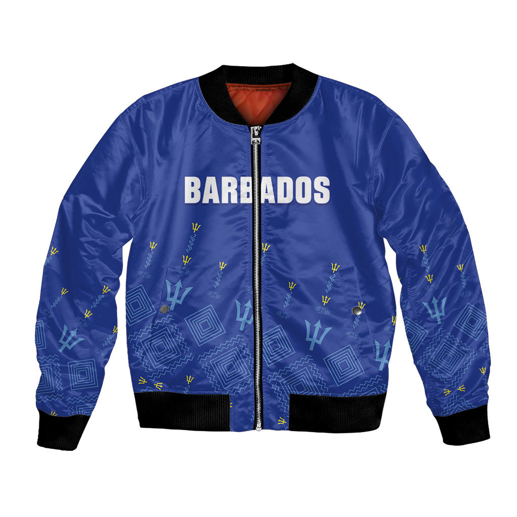 Custom Barbados 2026 Cricket Bomber Jacket Tridents Rise