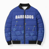 Custom Barbados 2026 Cricket Bomber Puffer Jacket Tridents Rise