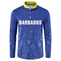 Custom Barbados 2026 Cricket Button Sweatshirt Tridents Rise