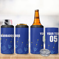 Custom Barbados 2026 Cricket 4 in 1 Can Cooler Tumbler Tridents Rise