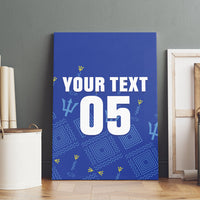 Custom Barbados 2026 Cricket Canvas Wall Art Tridents Rise