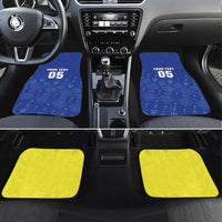 Custom Barbados 2026 Cricket Car Mats Tridents Rise
