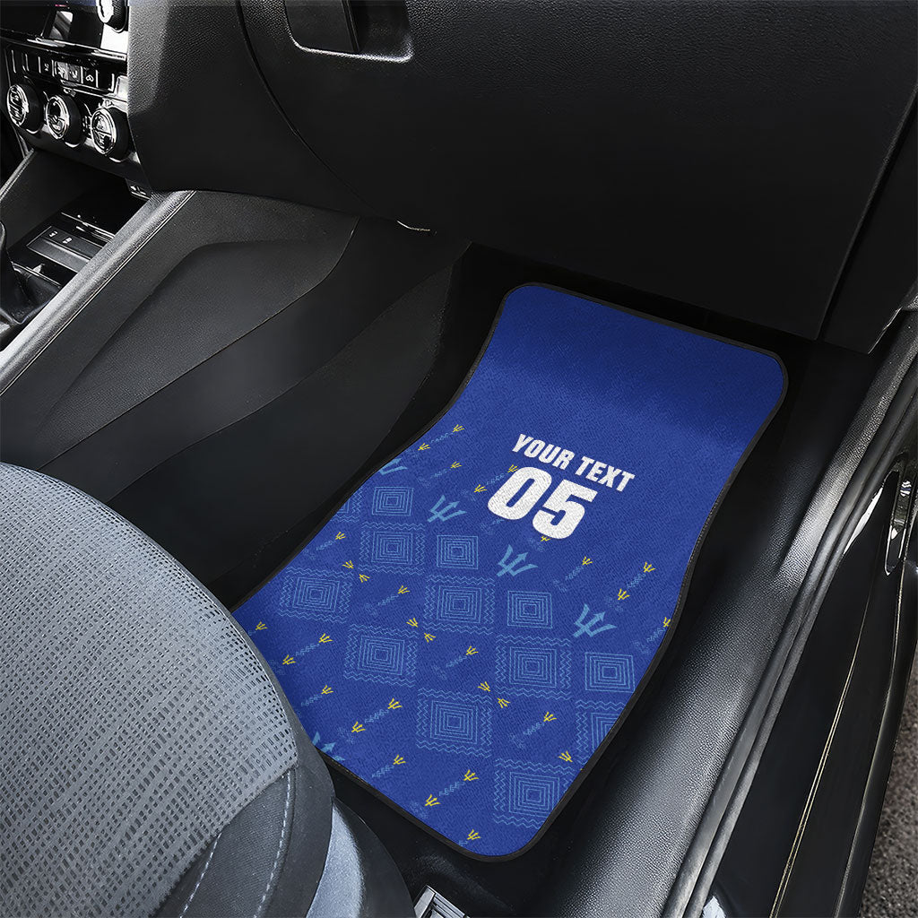 Custom Barbados 2026 Cricket Car Mats Tridents Rise