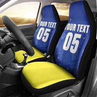 Custom Barbados 2026 Cricket Car Seat Cover Tridents Rise