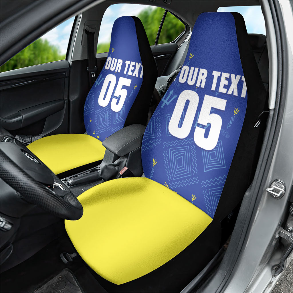 Custom Barbados 2026 Cricket Car Seat Cover Tridents Rise