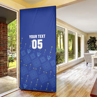Custom Barbados 2026 Cricket Door Cover Tridents Rise
