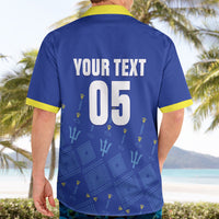 Custom Barbados 2026 Cricket Hawaiian Shirt Tridents Rise