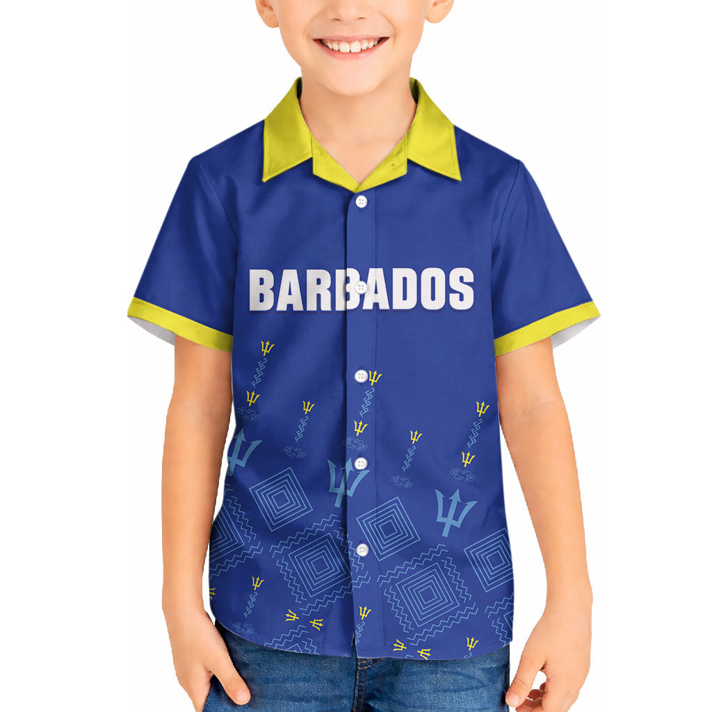 Custom Barbados 2026 Cricket Hawaiian Shirt Tridents Rise