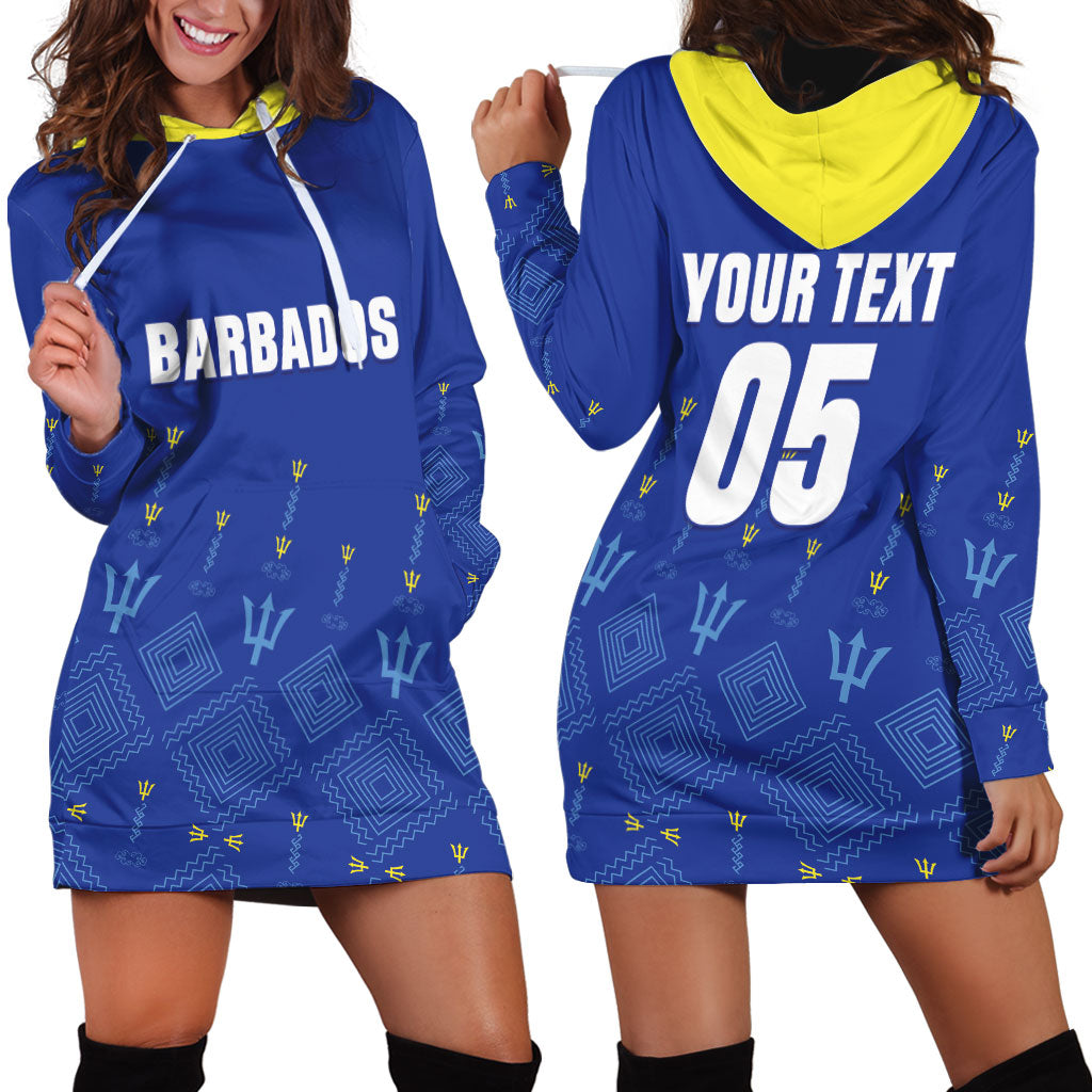 Custom Barbados 2026 Cricket Hoodie Dress Tridents Rise