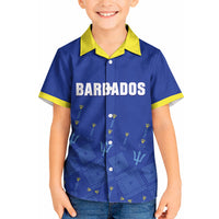 Custom Barbados 2026 Cricket Kid Hawaiian Shirt Tridents Rise