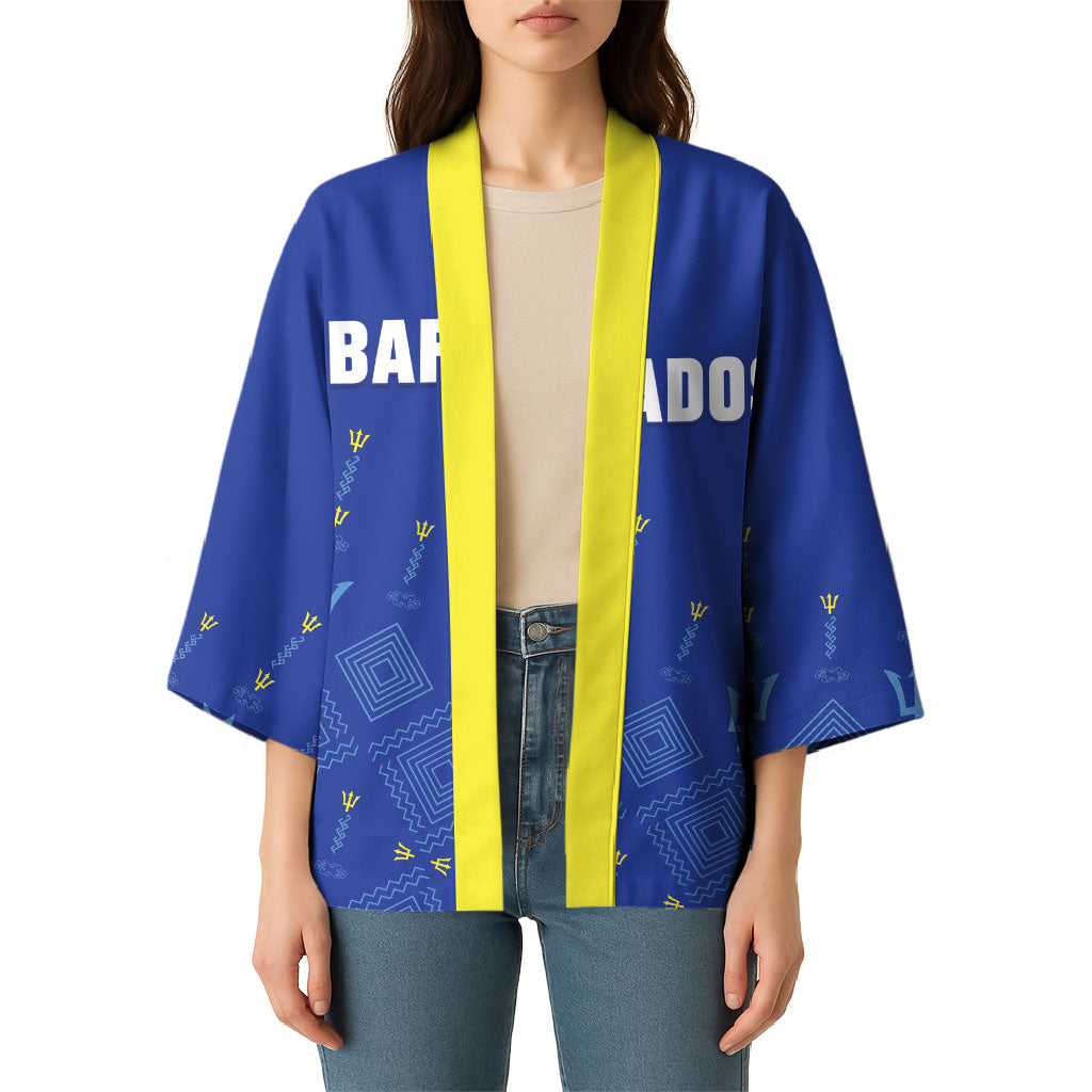 Custom Barbados 2026 Cricket Kimono Tridents Rise