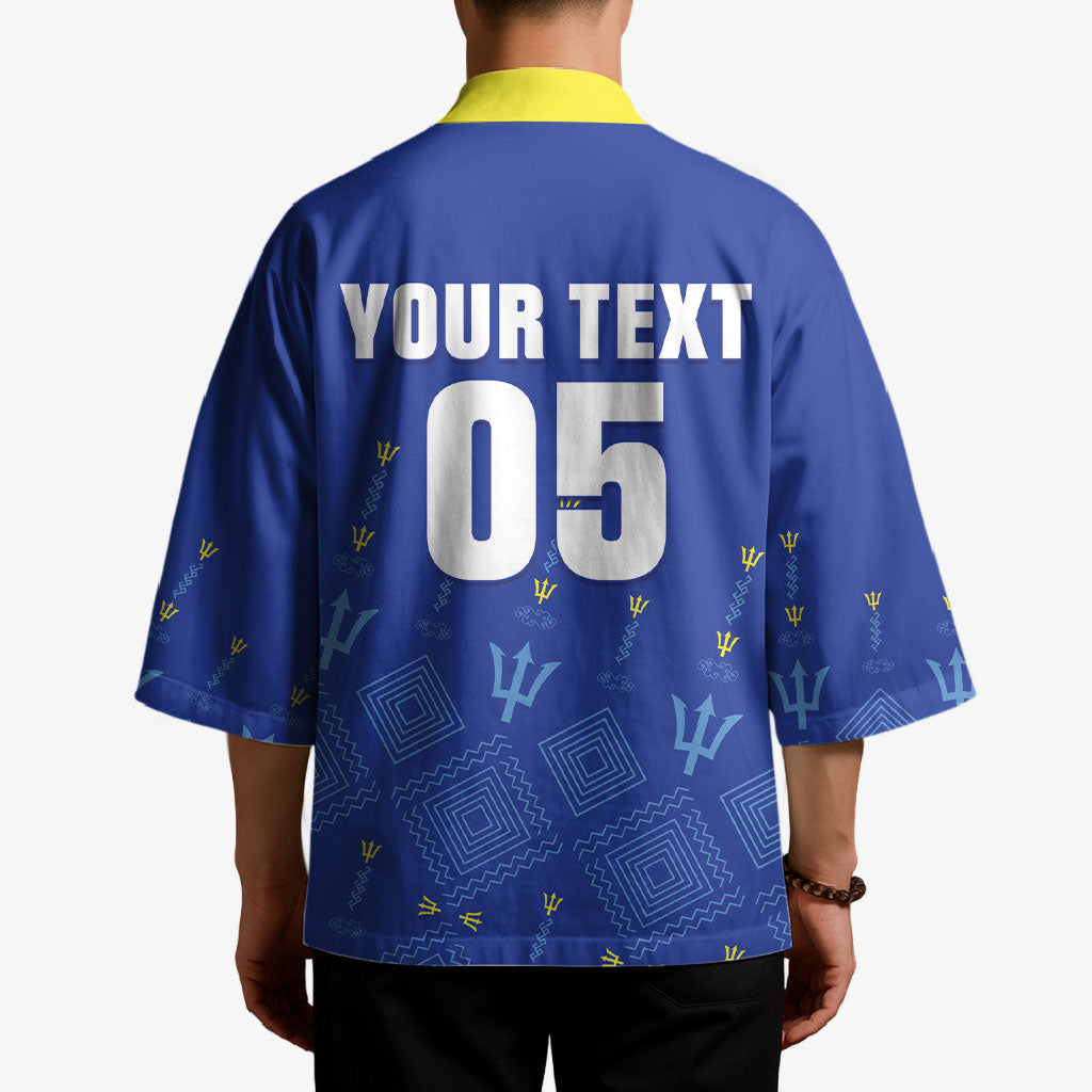 Custom Barbados 2026 Cricket Kimono Tridents Rise