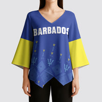 Custom Barbados 2026 Cricket Kimono Sleeve Blouse Tridents Rise