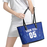 Custom Barbados 2026 Cricket Leather Tote Bag Tridents Rise