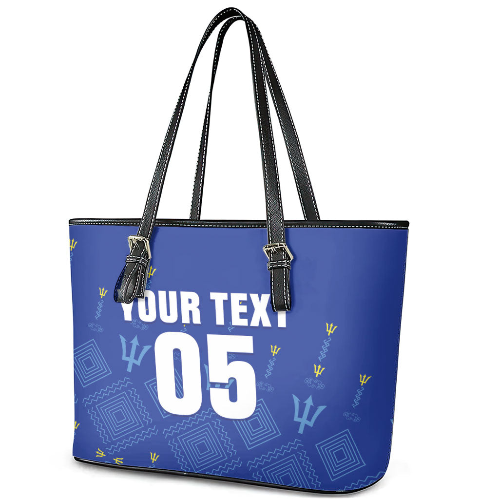 Custom Barbados 2026 Cricket Leather Tote Bag Tridents Rise