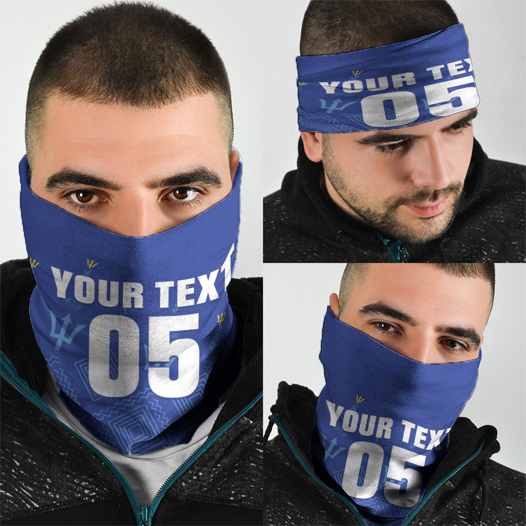 Custom Barbados 2026 Cricket Neck Gaiter Tridents Rise