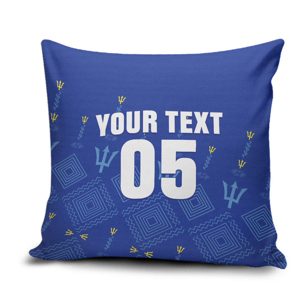 Custom Barbados 2026 Cricket Pillow Cover Tridents Rise