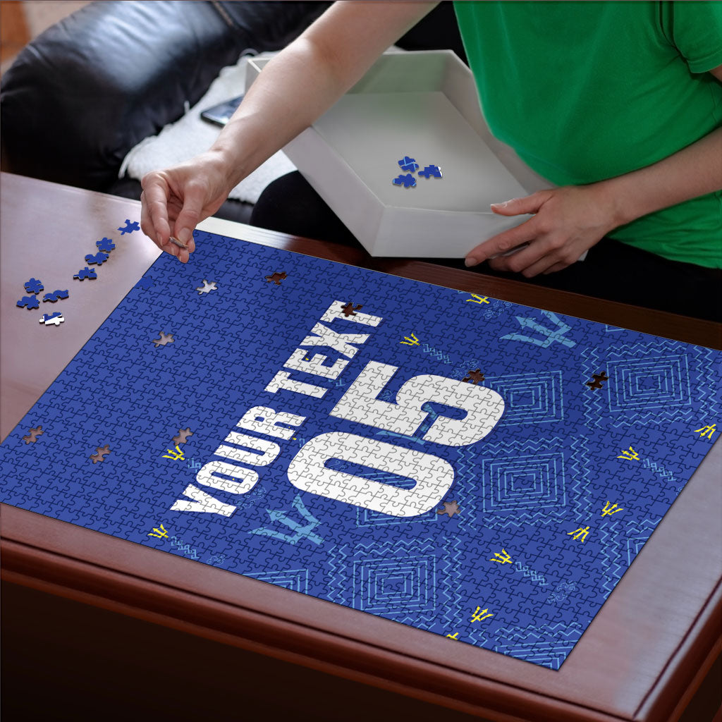 Custom Barbados 2026 Cricket Puzzle Tridents Rise