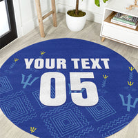 Custom Barbados 2026 Cricket Round Carpet Tridents Rise