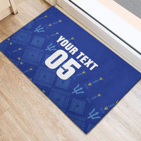 Custom Barbados 2026 Cricket Rubber Doormat Tridents Rise
