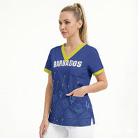Custom Barbados 2026 Cricket Scrub Top Tridents Rise