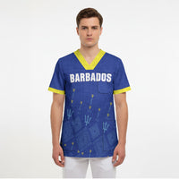 Custom Barbados 2026 Cricket Scrub Top Tridents Rise
