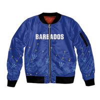 Custom Barbados 2026 Cricket Sleeve Zip Bomber Jacket Tridents Rise