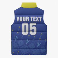 Custom Barbados 2026 Cricket Sleeveless Puffer Jacket Tridents Rise