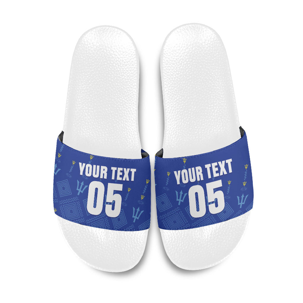Custom Barbados 2026 Cricket Slide Sandals Tridents Rise