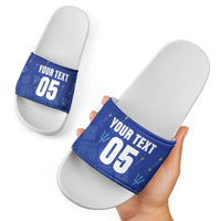 Custom Barbados 2026 Cricket Slide Sandals Tridents Rise