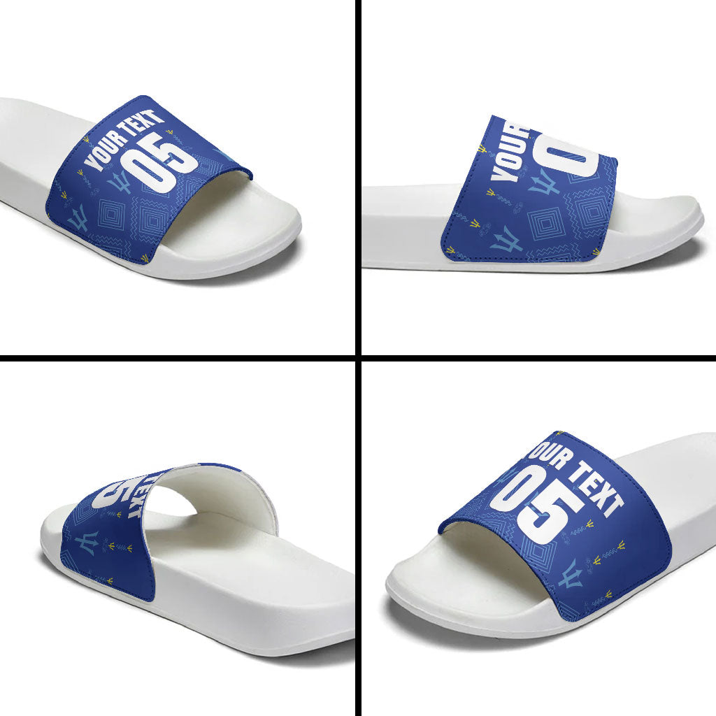 Custom Barbados 2026 Cricket Slide Sandals Tridents Rise