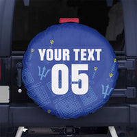 Custom Barbados 2026 Cricket Spare Tire Cover Tridents Rise