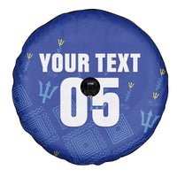 Custom Barbados 2026 Cricket Spare Tire Cover Tridents Rise