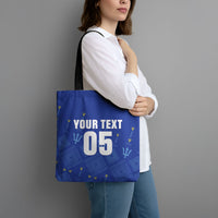 Custom Barbados 2026 Cricket Tote Bag Tridents Rise
