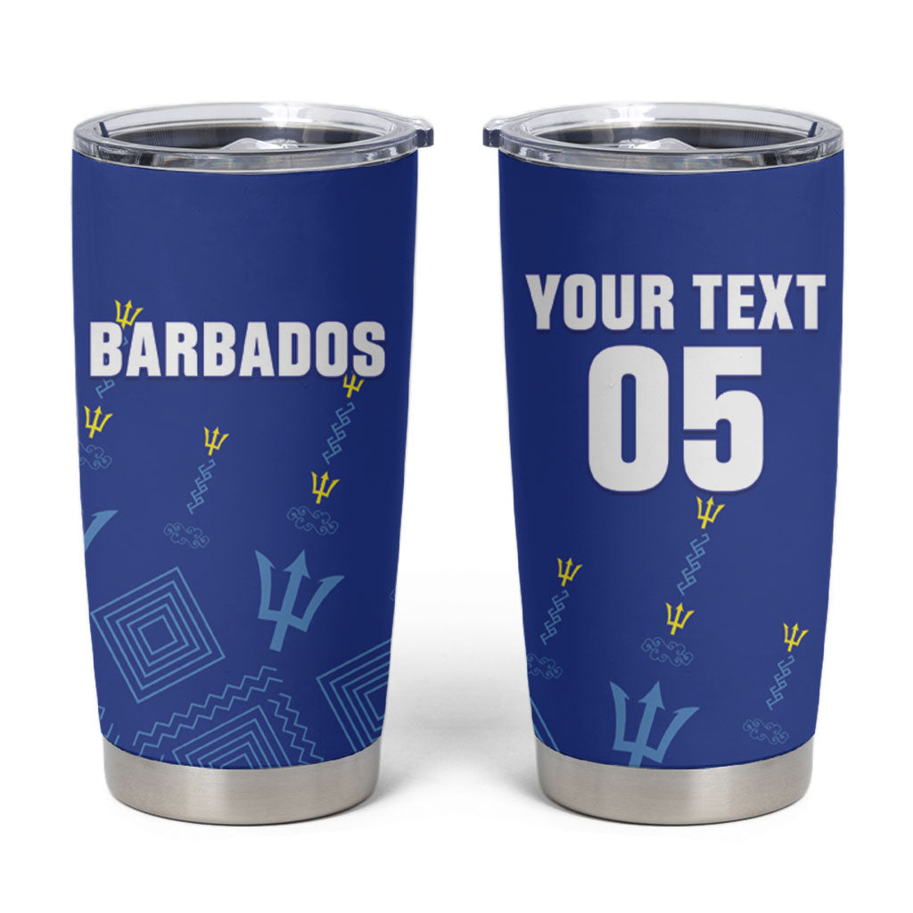 Custom Barbados 2026 Cricket Tumbler Cup Tridents Rise