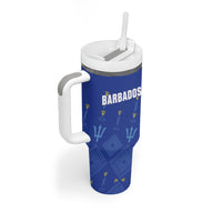 Custom Barbados 2026 Cricket Tumbler With Handle Tridents Rise
