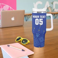 Custom Barbados 2026 Cricket Tumbler With Handle Tridents Rise