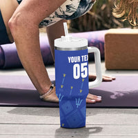 Custom Barbados 2026 Cricket Tumbler With Handle Tridents Rise