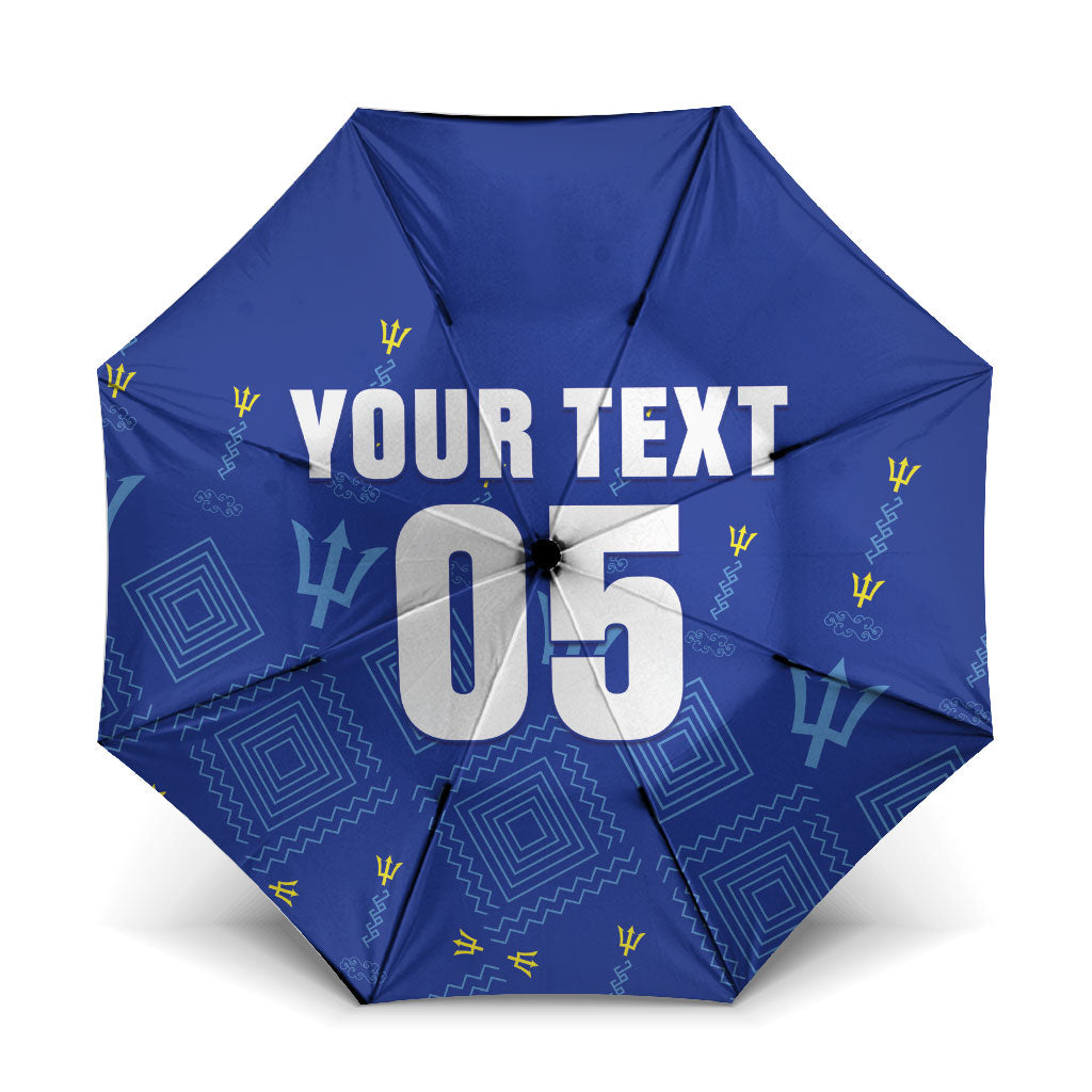 Custom Barbados 2026 Cricket Umbrella Tridents Rise