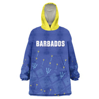 Custom Barbados 2026 Cricket Wearable Blanket Hoodie Tridents Rise