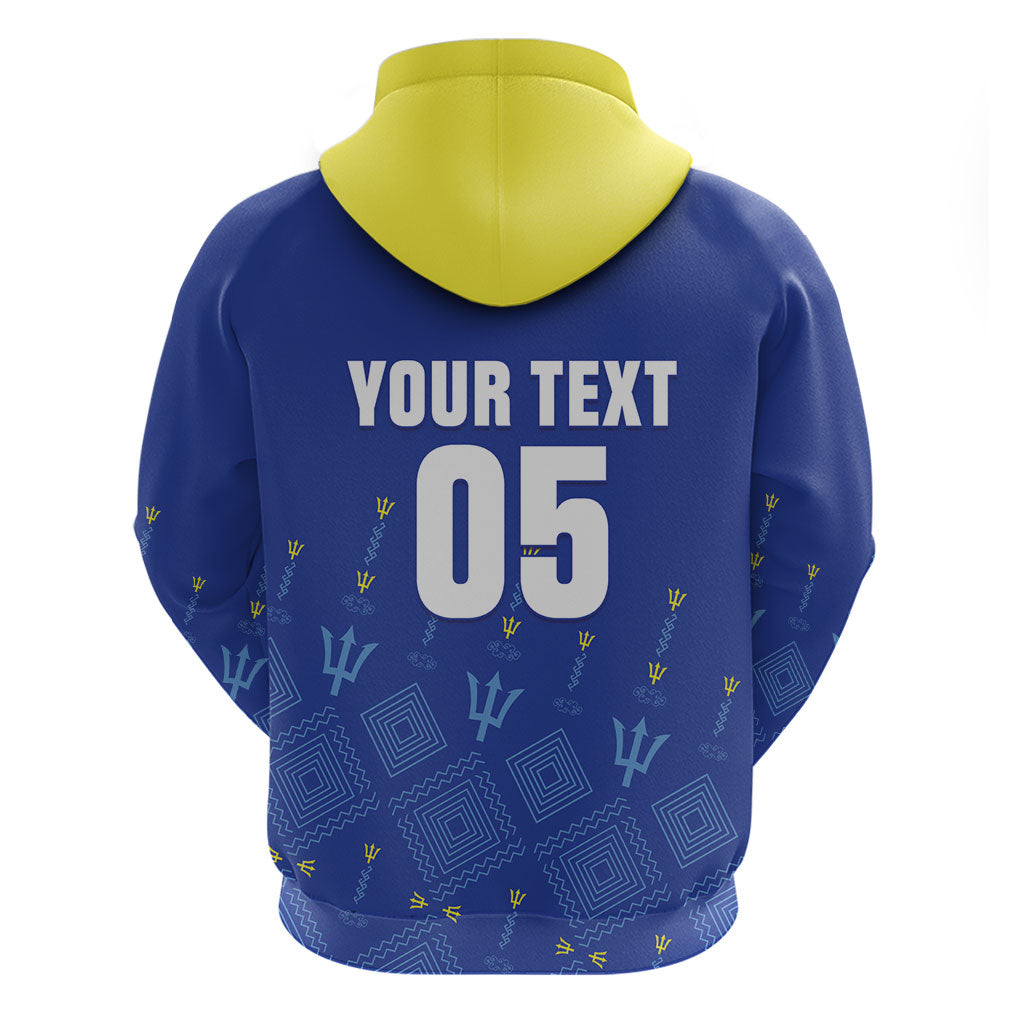Custom Barbados 2026 Cricket Zip Hoodie Tridents Rise