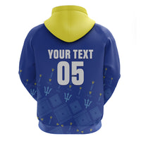 Custom Barbados 2026 Cricket Zip Hoodie Tridents Rise