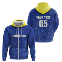 Custom Barbados 2026 Cricket Zip Hoodie Tridents Rise
