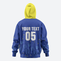 Custom Barbados 2026 Cricket Zip Hoodie Tridents Rise